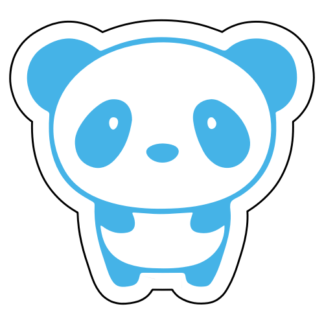 Little Panda Sticker (Baby Blue)